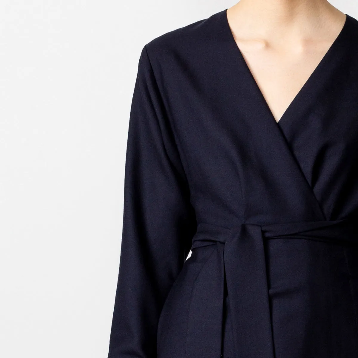 Wrap Blazer Navy