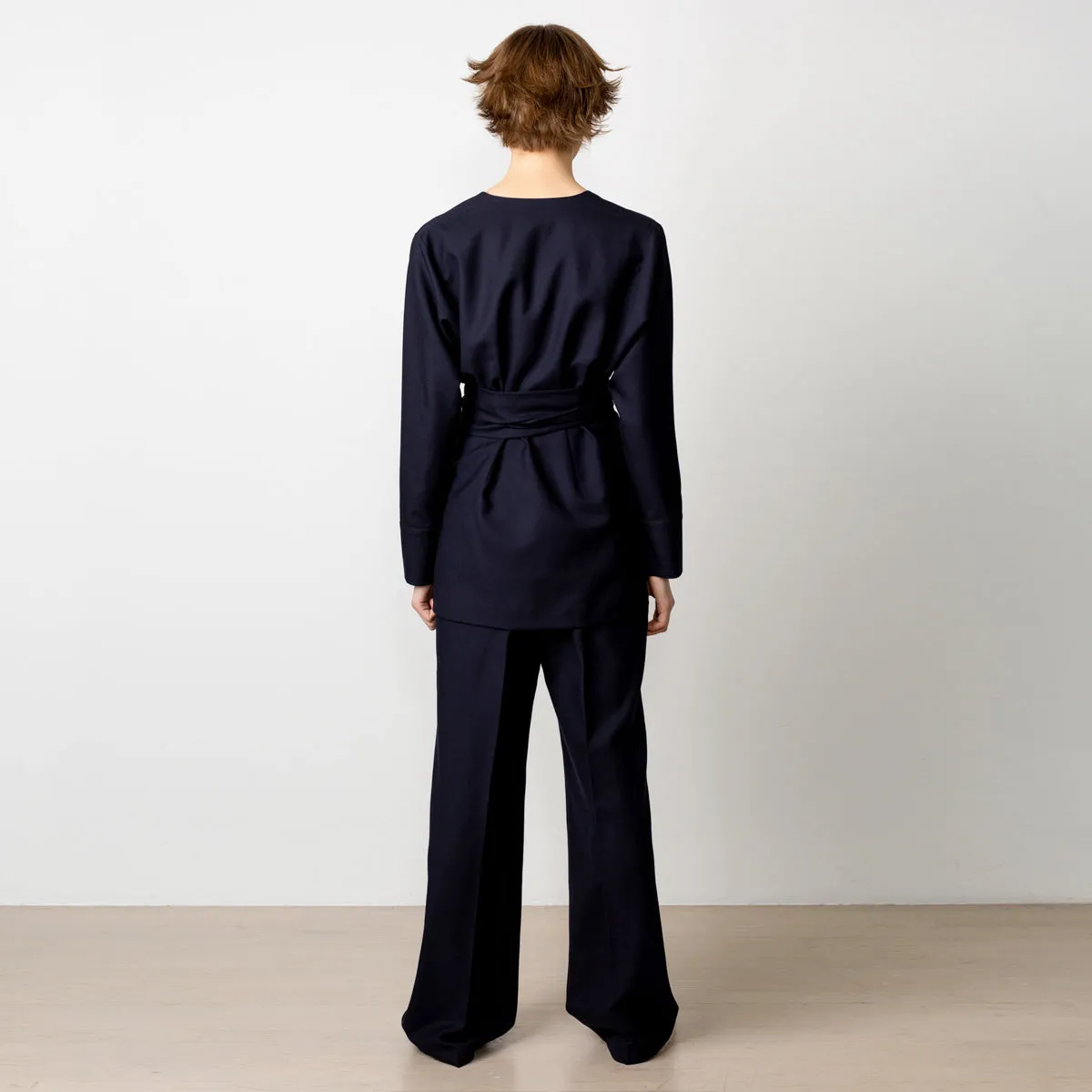 Wrap Blazer Navy