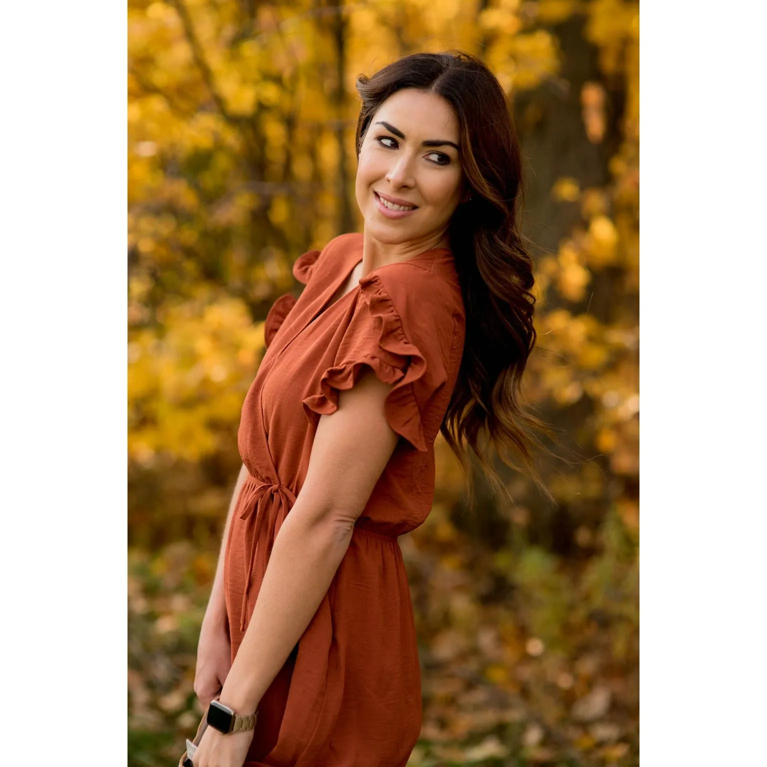 Wrapped Top Sleeve Dress