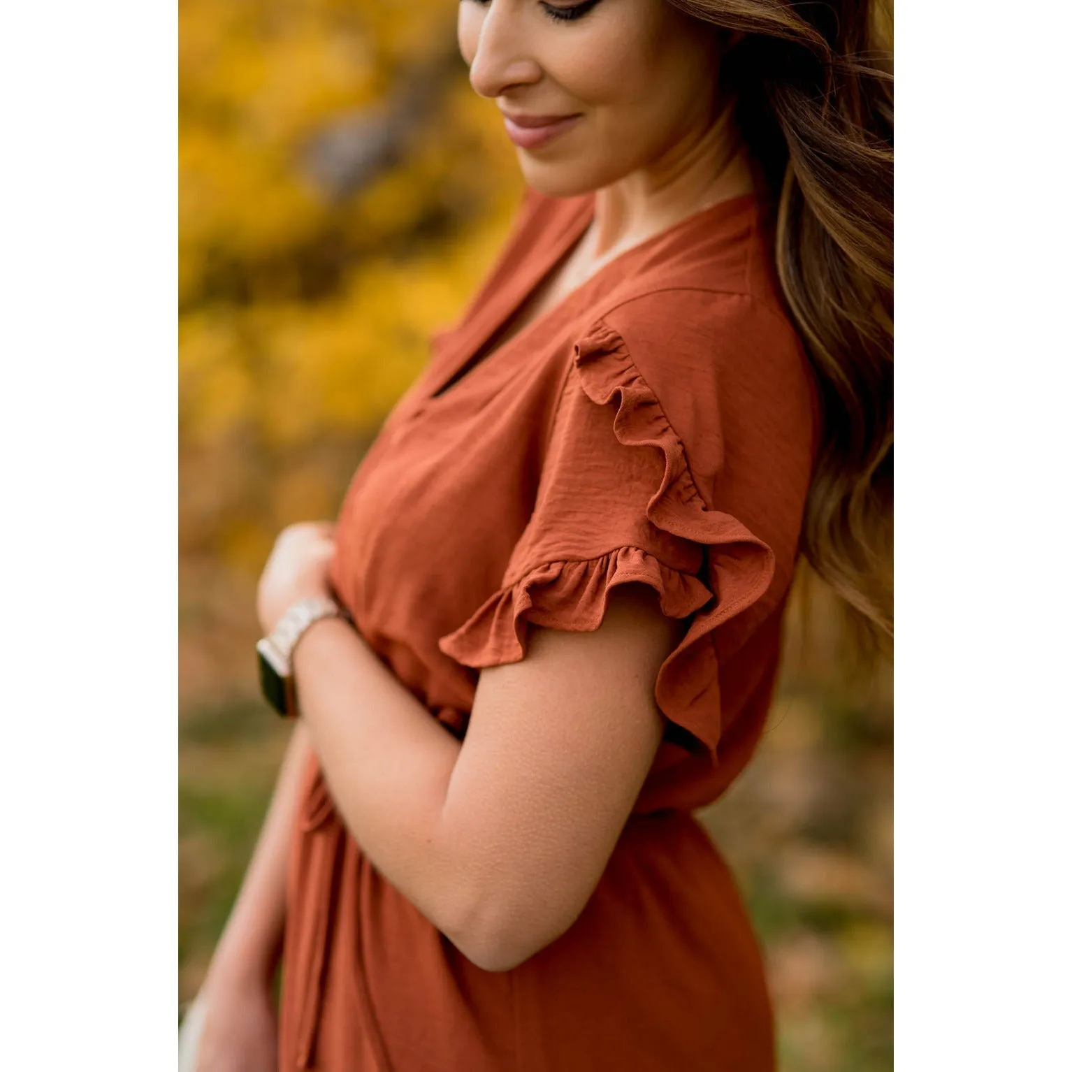 Wrapped Top Sleeve Dress