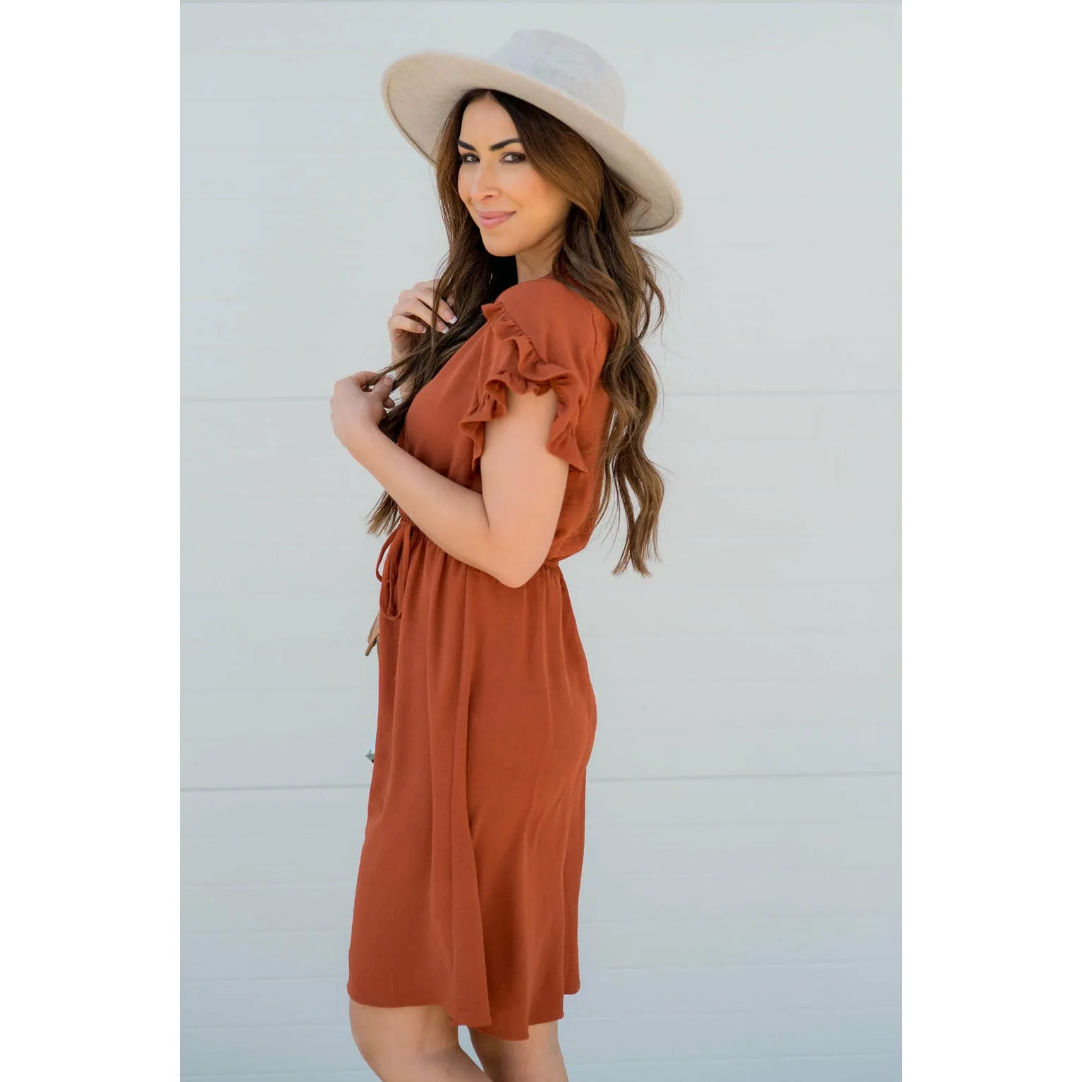Wrapped Top Sleeve Dress