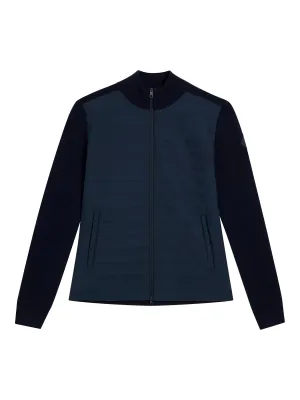Wren Knitted Hybrid Jacket / JL Navy