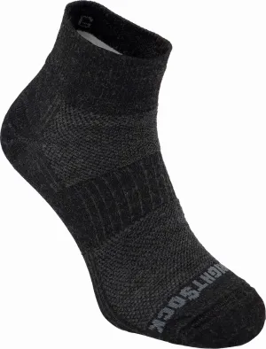 Wrightsock Merino Coolmesh II Quater Anti Blister System Grey/Black | Buy Wrightsock Merino Coolmesh II Quater Anti Blister System Grey/Black here | Outnorth