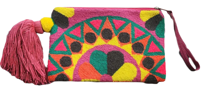 Xiomara Handmade Wayuu Punch-needle Clutch