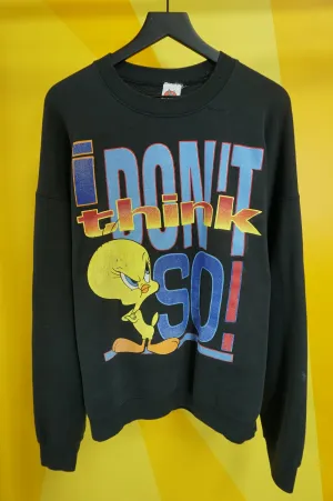 (XXL) 1997 I Don't Think So Tweety Crewneck