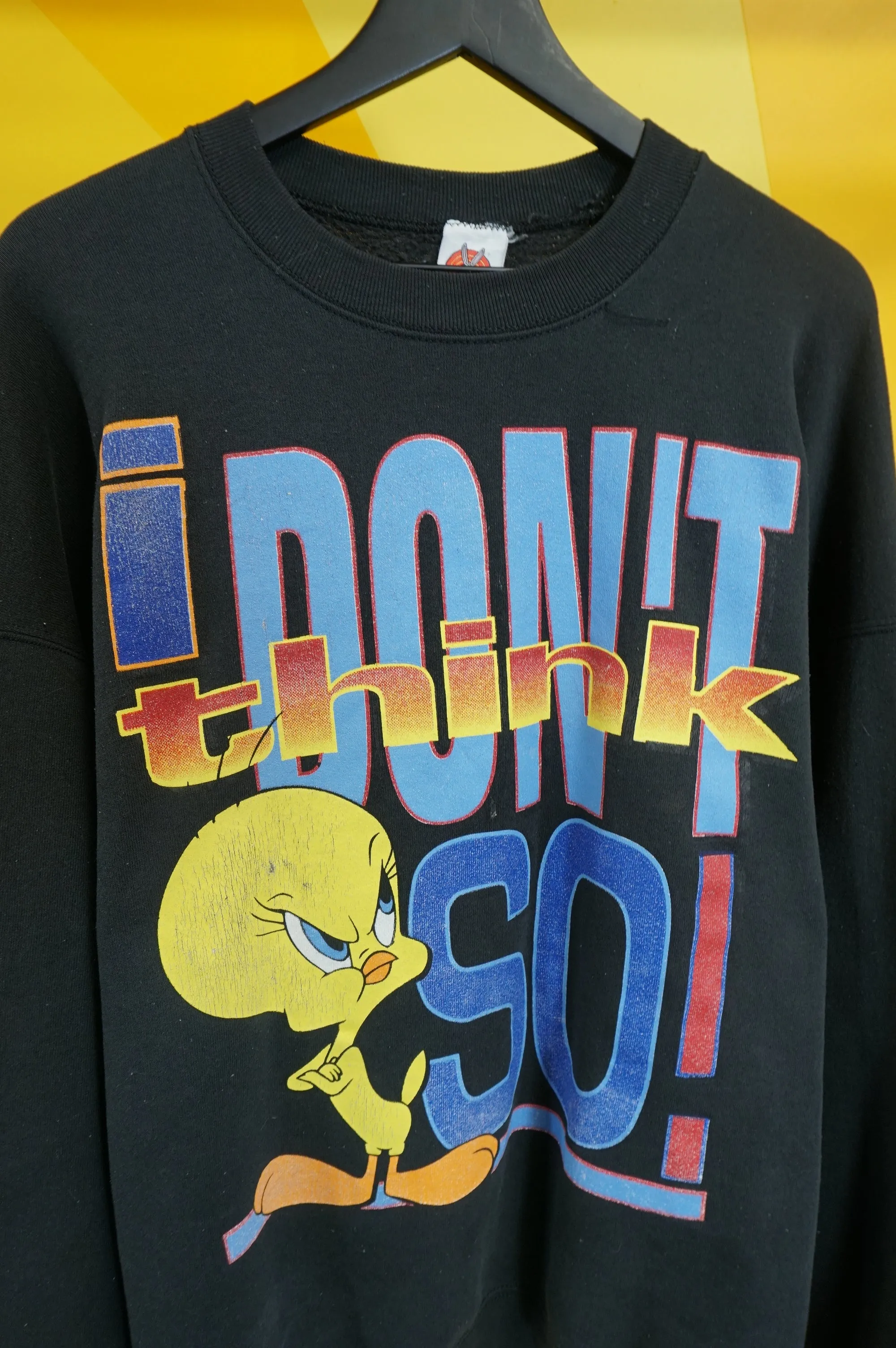 (XXL) 1997 I Don't Think So Tweety Crewneck