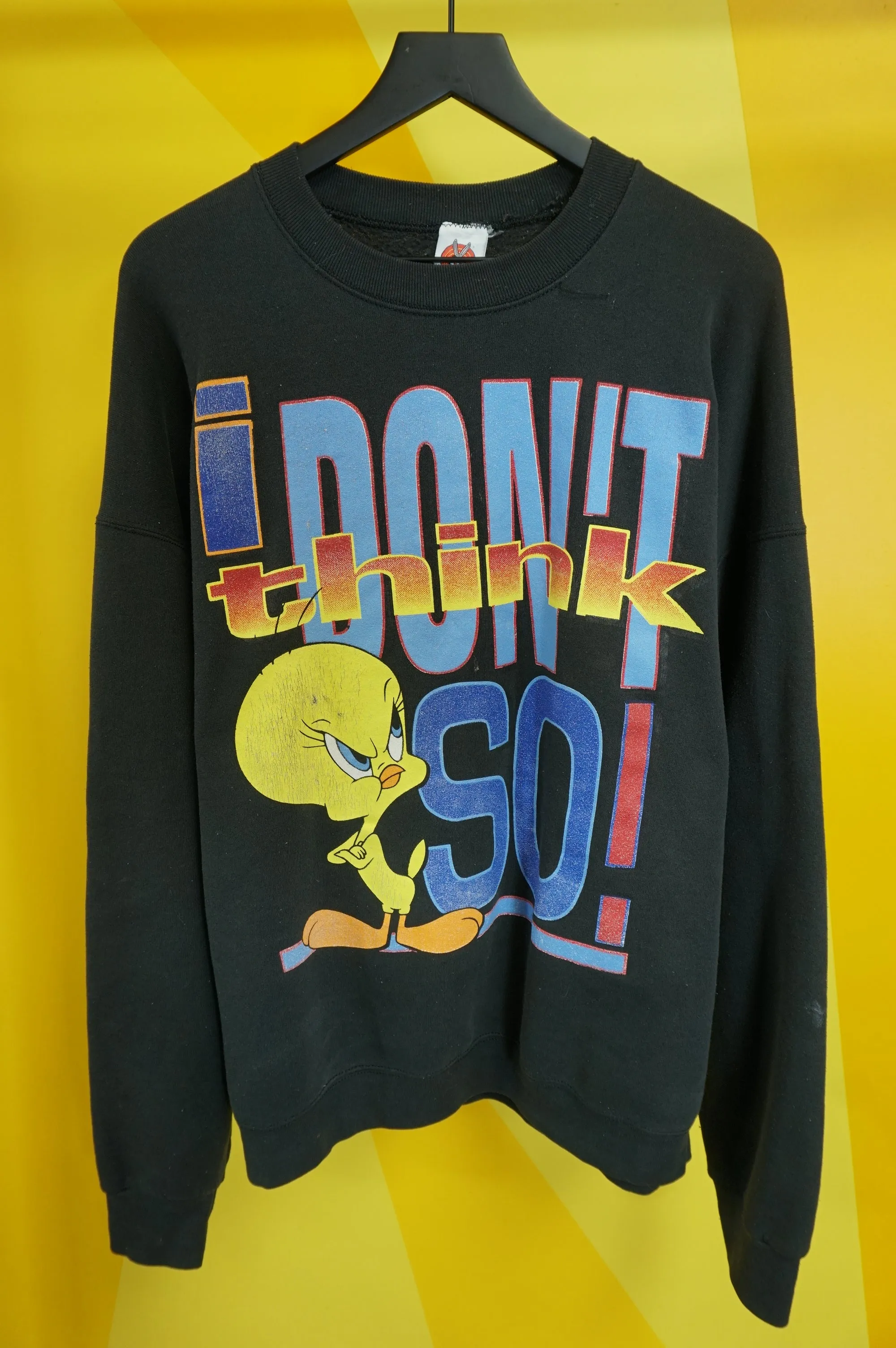 (XXL) 1997 I Don't Think So Tweety Crewneck