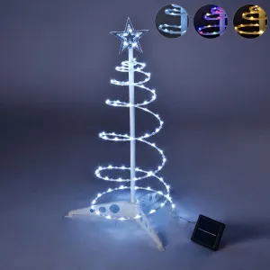 Yescom 2' Pre-Lit Spiral Christmas Tree Solar Operated