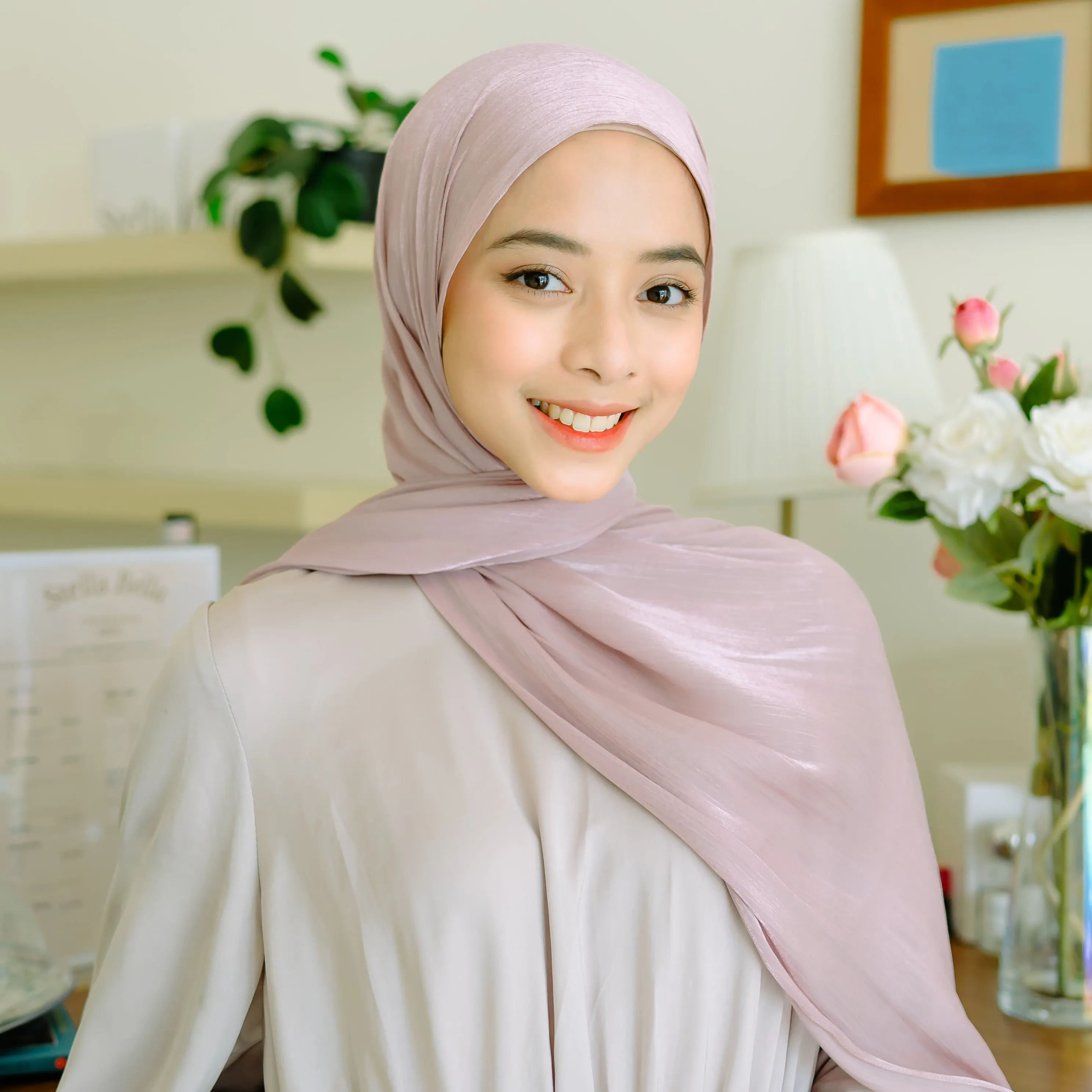 Yora Silk Shawl Soft Purple