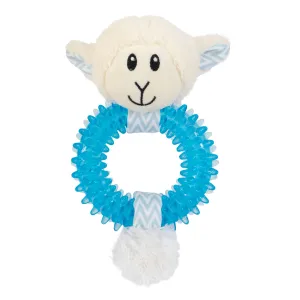 Yours Droolly Puppy Teething Ring Sheep Dog Toy
