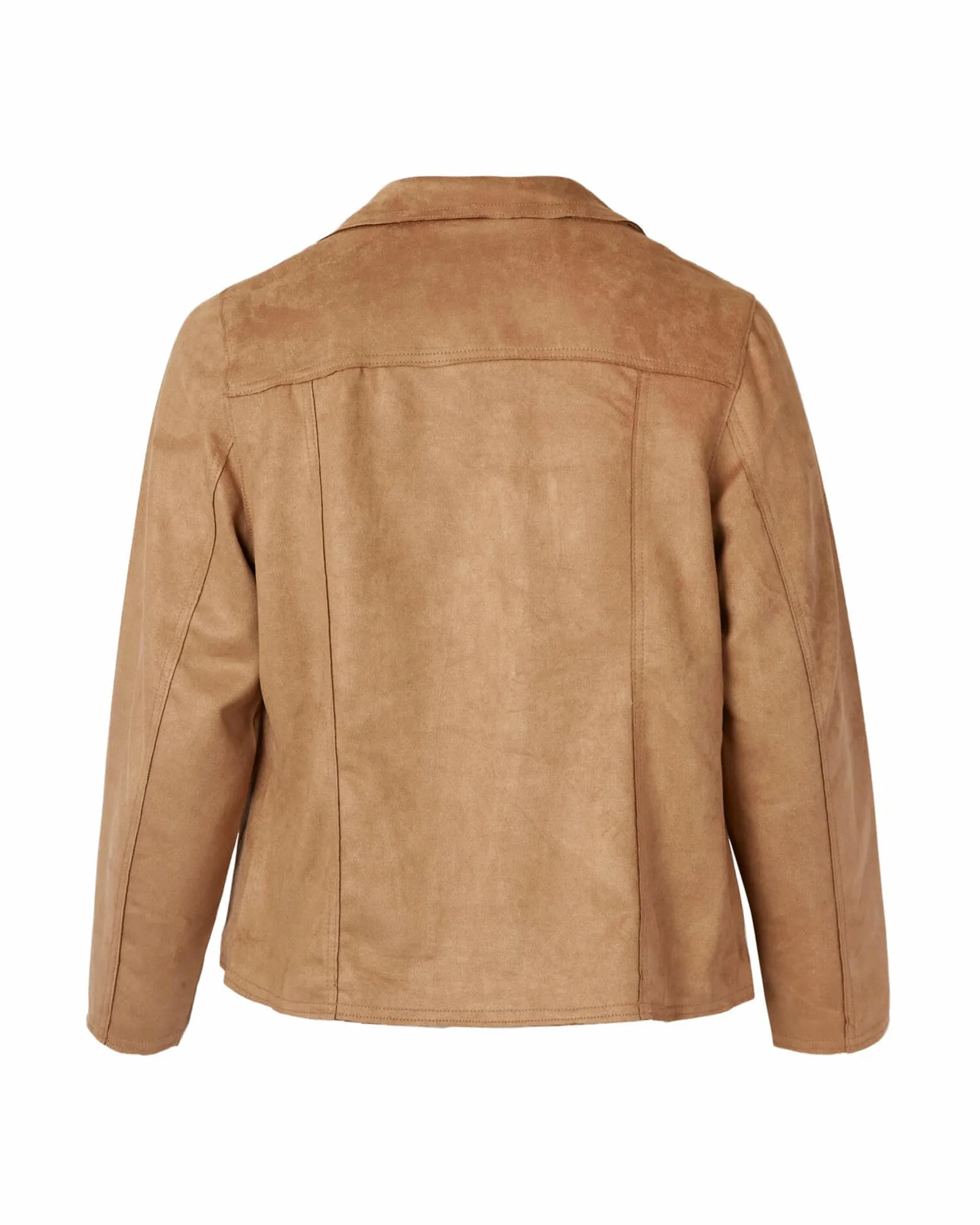 Yvette Faux Suede Jacket | Tan