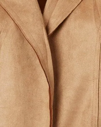 Yvette Faux Suede Jacket | Tan