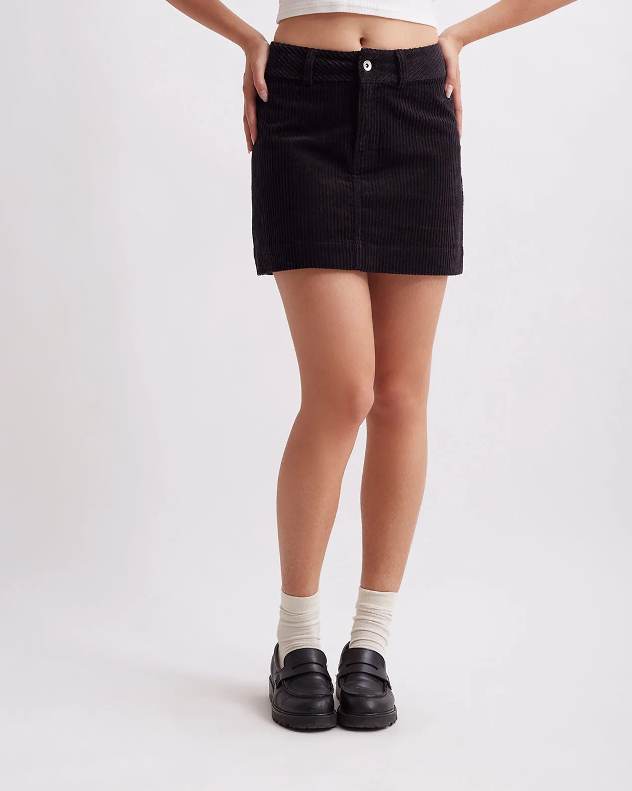 Zoey Wide Wale Cord Skirt