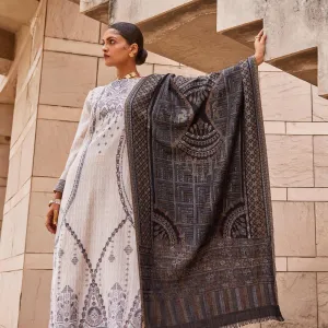 Zoha Wool Metallic Kani Stole
