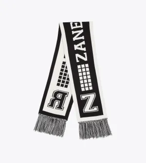 ZR Knitted Scarf Black/White