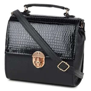 zubstore Classic Black Colour Fashionable Sling Bags